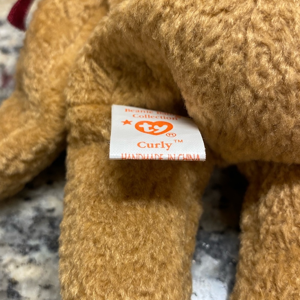 Beanie Baby - Brown Curly Bear WITH ERRORS Very Nice Looking! - Picture 6 of 7